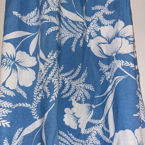 Hawaiian print Billabong Dress, blue and White, Size Small - Picture 3 of 7